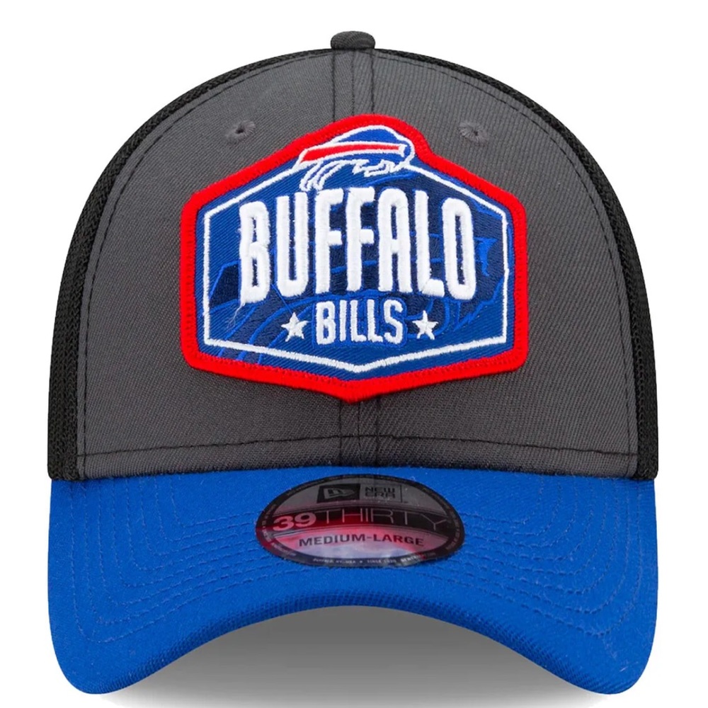 *NWT* 2021 Buffalo Bills New Era NFL Draft Trucker 39THIRTY Flex Hat